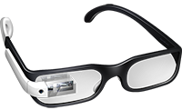 Imagem do Google Glass.